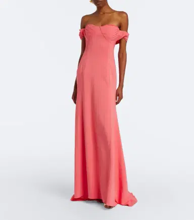 Oscar de la Renta Off-shoulder gown | Thumbnail 4 Oscar de la Renta Off-shoulder gown | Thumbnail 4