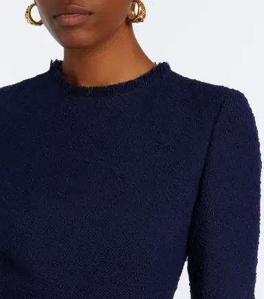 Oscar de la Renta Embellished tweed midi dress | Thumbnail 6 Oscar de la Renta Embellished tweed midi dress | Thumbnail 6