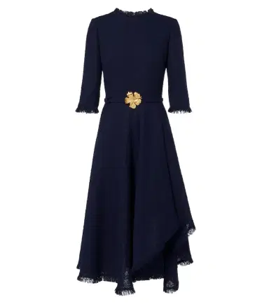 Oscar de la Renta Embellished tweed midi dress | Thumbnail 1 Oscar de la Renta Embellished tweed midi dress | Thumbnail 1
