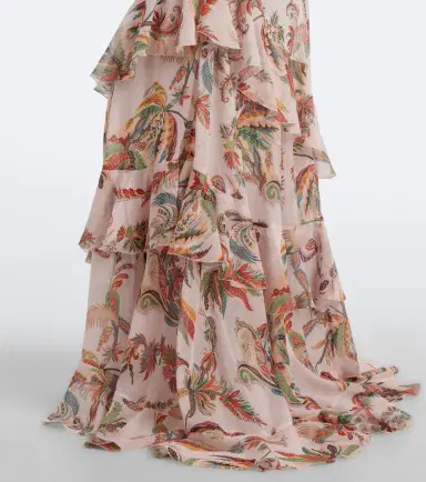 Etro Floral ruffled gown | Thumbnail 3