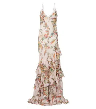Etro Floral ruffled gown | Thumbnail 1