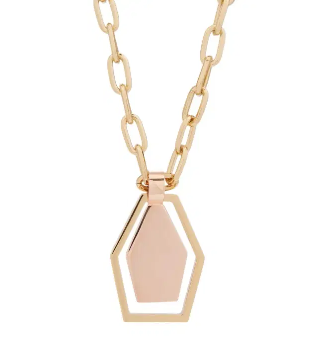 La DoubleJ Swinging Portal gold-plated necklace