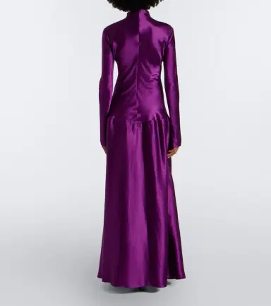 FFORME Satin maxi dress | Thumbnail 4
