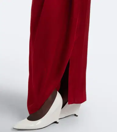 Maison Margiela Draped satin maxi dress | Thumbnail 3