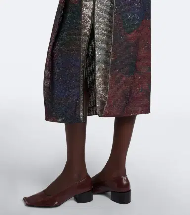 Maison Margiela Draped printed sequined midi skirt | Thumbnail 3 Maison Margiela Draped printed sequined midi skirt | Thumbnail 3