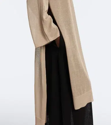 Alaia Alaïa Semi-sheer linen and silk kaftan | Thumbnail 5
