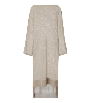 Alaia Alaïa Semi-sheer linen and silk kaftan | Thumbnail 1