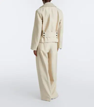 Bottega Veneta Wool and cotton wide-leg pants | Thumbnail 5 Bottega Veneta Wool and cotton wide-leg pants | Thumbnail 5