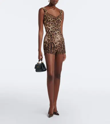 Dolce & Gabbana Leopard-print cotton shorts | Thumbnail 2 Dolce & Gabbana Leopard-print cotton shorts | Thumbnail 2