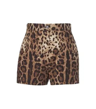 Dolce & Gabbana Leopard-print cotton shorts | Thumbnail 1 Dolce & Gabbana Leopard-print cotton shorts | Thumbnail 1