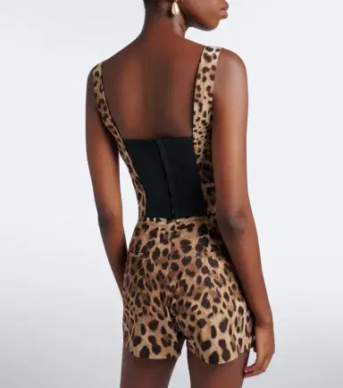 Dolce & Gabbana Leopard-print cotton-blend bustier top | Thumbnail 6 Dolce & Gabbana Leopard-print cotton-blend bustier top | Thumbnail 6