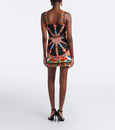 Dolce & Gabbana Carretto cotton poplin minidress | Thumbnail 2 Dolce & Gabbana Carretto cotton poplin minidress | Thumbnail 2