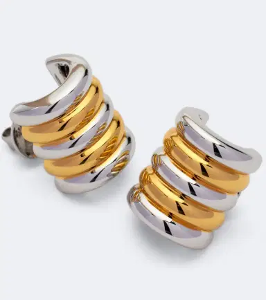 Déhanche Déhanche Hollyhock hoop earrings | Thumbnail 4 Déhanche Déhanche Hollyhock hoop earrings | Thumbnail 4