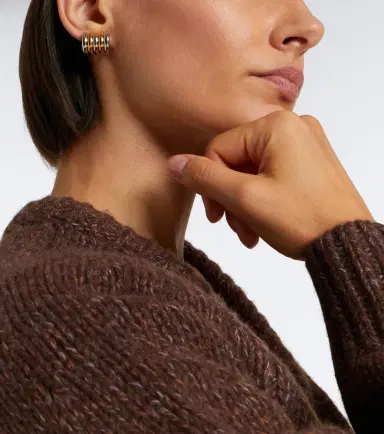 Déhanche Déhanche Hollyhock hoop earrings | Thumbnail 5 Déhanche Déhanche Hollyhock hoop earrings | Thumbnail 5