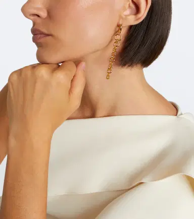 Dehanche Déhanche Revenge asymmetric chain drop earrings | Thumbnail 6