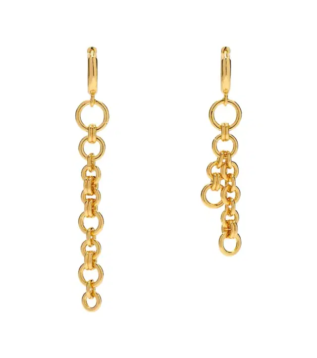 Dehanche Déhanche Revenge asymmetric chain drop earrings