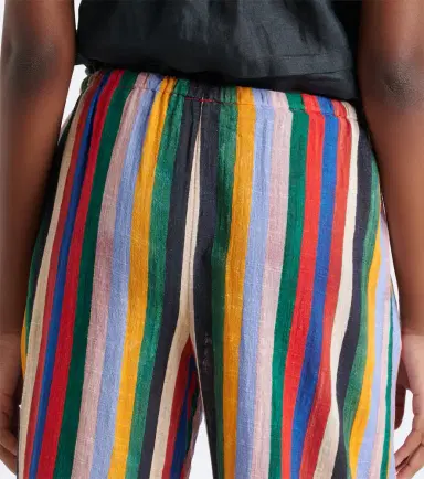 Staud Mateo striped cotton wide-leg pants | Thumbnail 6