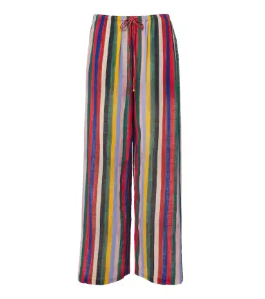 Staud Mateo striped cotton wide-leg pants | Thumbnail 1