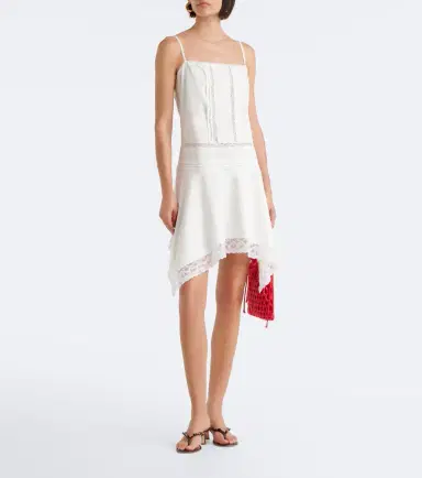 Staud Corinna embroidered cotton voile minidress | Thumbnail 3