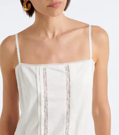 Staud Corinna embroidered cotton voile minidress | Thumbnail 6