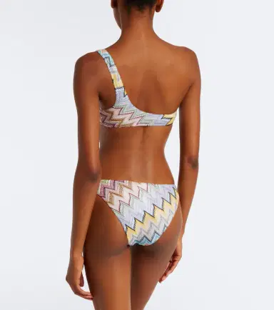 Missoni Zigzag one-shoulder lamé bikini | Thumbnail 3