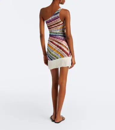 Missoni Chevron fringed one-shoulder beach dress | Thumbnail 4 Missoni Chevron fringed one-shoulder beach dress | Thumbnail 4