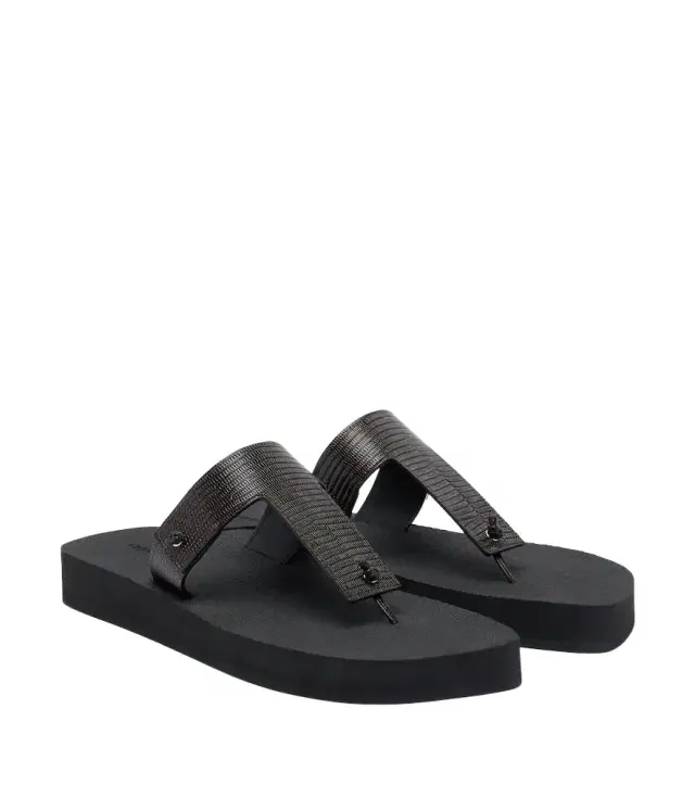 Christen Edge leather thong sandals