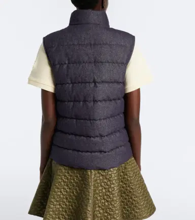 Moncler Bessez denim down vest | Thumbnail 2 Moncler Bessez denim down vest | Thumbnail 2