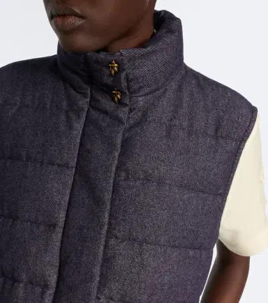 Moncler Bessez denim down vest | Thumbnail 6 Moncler Bessez denim down vest | Thumbnail 6