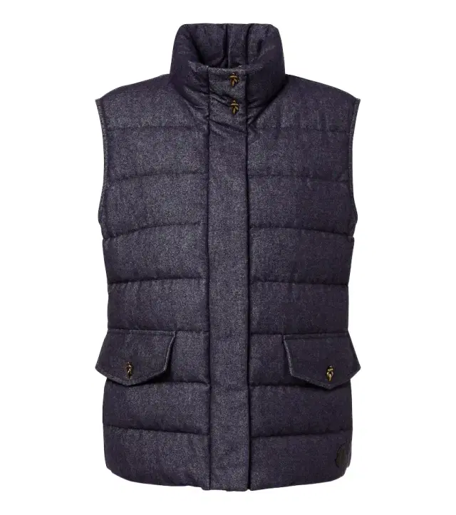 Moncler Bessez denim down vest