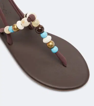 Ancient Greek Sandals Katia beaded thong sandals | Thumbnail 4