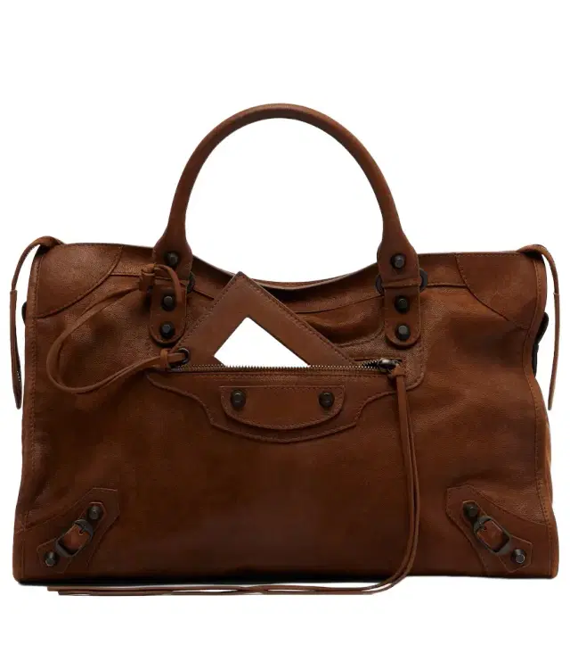 Balenciaga Le City Medium leather top-handle bag