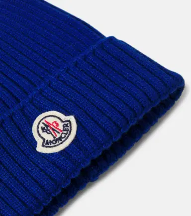 Moncler Enfant Logo virgin wool beanie | Thumbnail 2