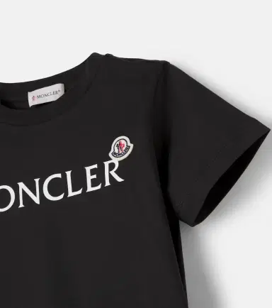 Moncler Enfant Logo cotton jersey T-shirt | Thumbnail 3