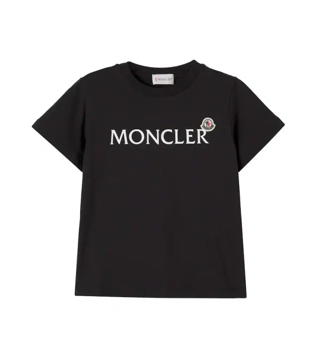 Moncler Enfant Logo cotton jersey T-shirt