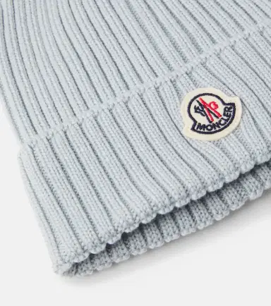 Moncler Enfant Logo virgin wool beanie | Thumbnail 3