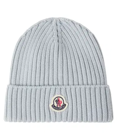 Moncler Enfant Logo virgin wool beanie | Thumbnail 1