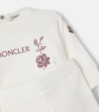 Moncler Enfant Baby cotton-blend sweatshirt and pants set | Thumbnail 2