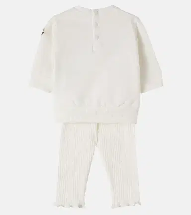 Moncler Enfant Baby cotton-blend sweatshirt and pants set | Thumbnail 3