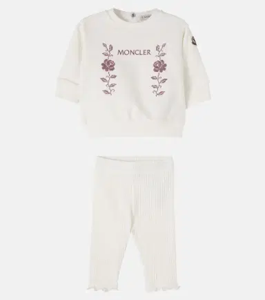 Moncler Enfant Baby cotton-blend sweatshirt and pants set | Thumbnail 4