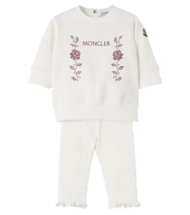 Moncler Enfant Baby cotton-blend sweatshirt and pants set | Thumbnail 1