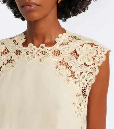 Ulla Johnson Amelie crochet-trimmed linen top | Thumbnail 6 Ulla Johnson Amelie crochet-trimmed linen top | Thumbnail 6