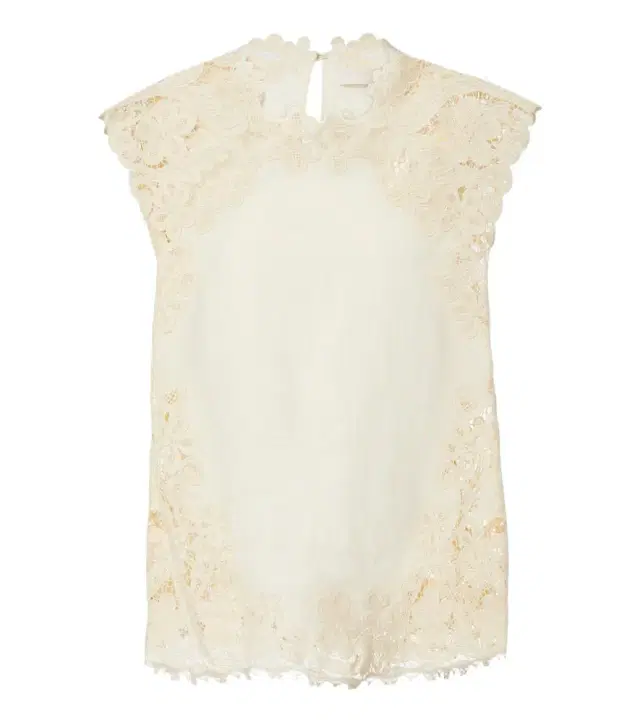 Ulla Johnson Amelie crochet-trimmed linen top