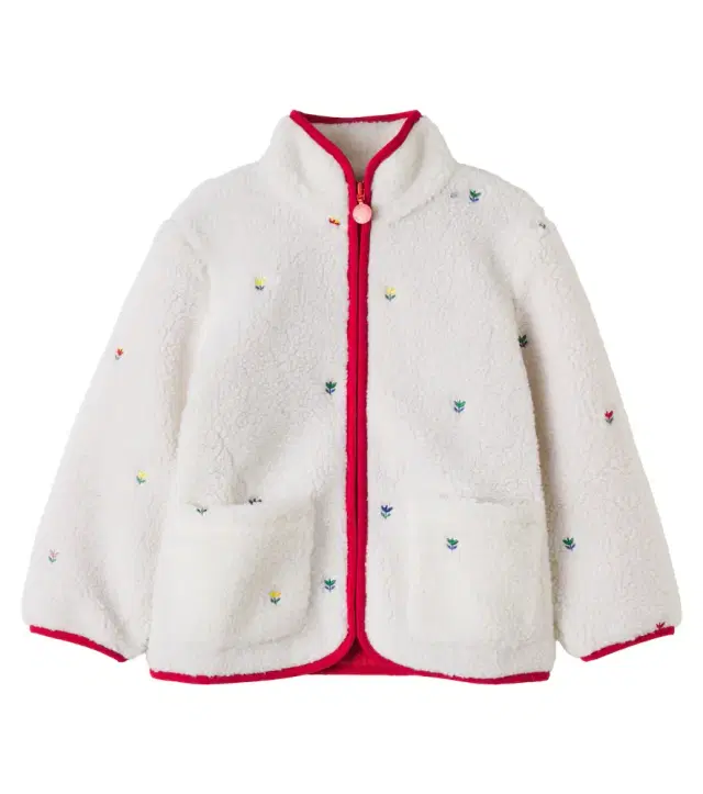 Stella McCartney Kids Embroidered teddy jacket