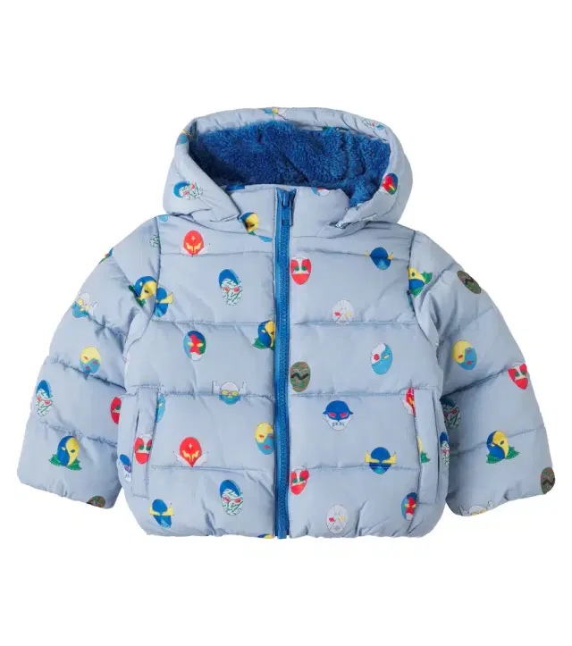 Stella McCartney Kids Baby printed hooded puffer jacket