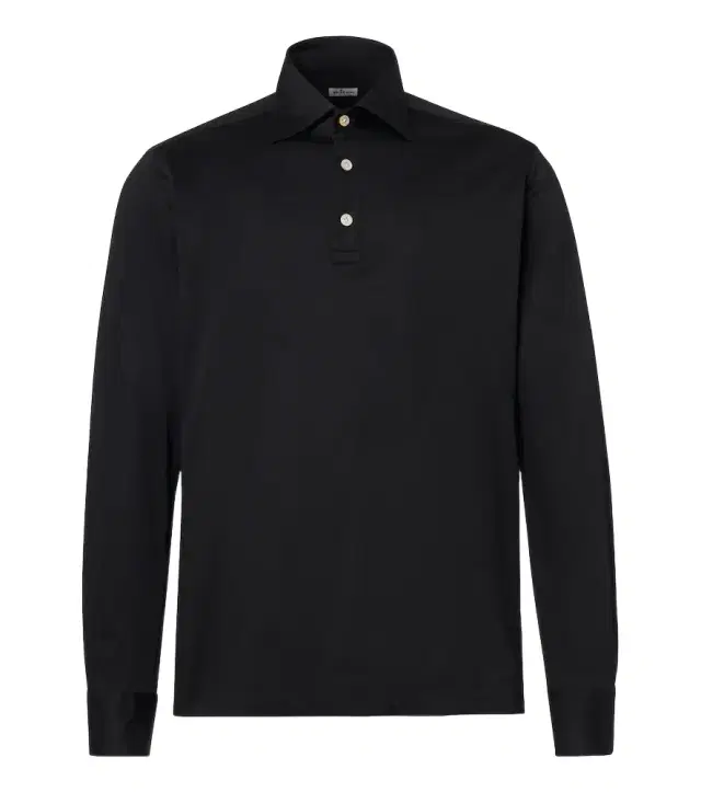 Kiton Cotton poplin polo top