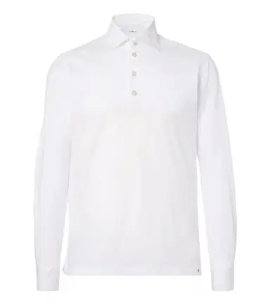 Kiton Cotton poplin polo top | Thumbnail 1 Kiton Cotton poplin polo top | Thumbnail 1