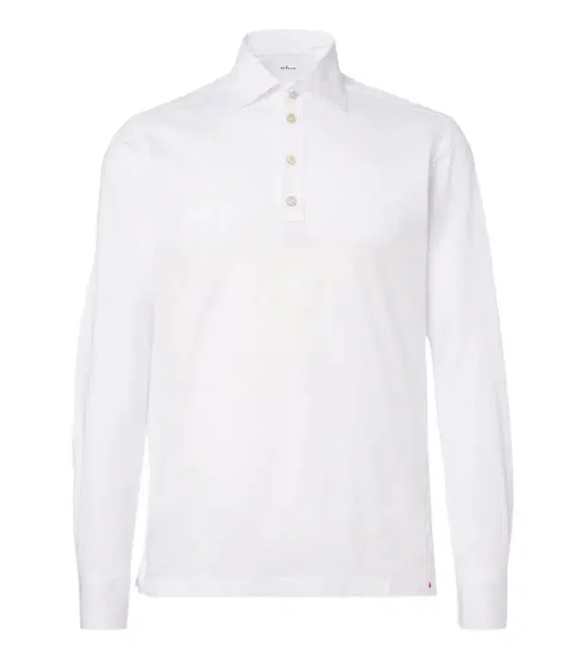 Kiton Cotton poplin polo top