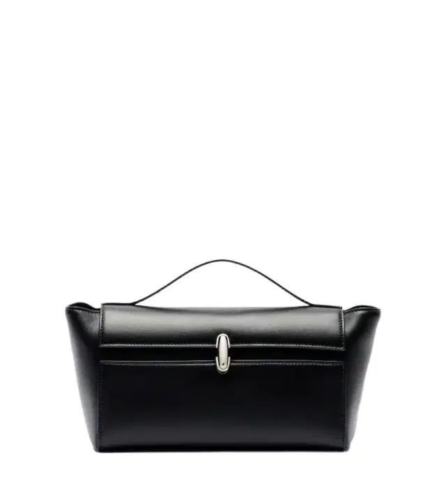 Savette Symmetry Trapeze leather clutch