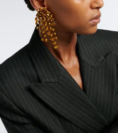 Isabel Marant Hanabi beaded clip-on earrings | Thumbnail 5